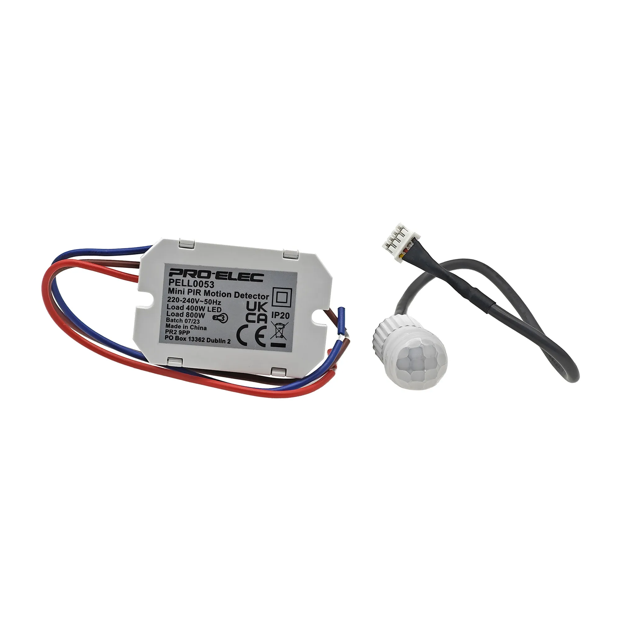 D1034  Espial Mini PIR Sensor IP20 120°/360°, White